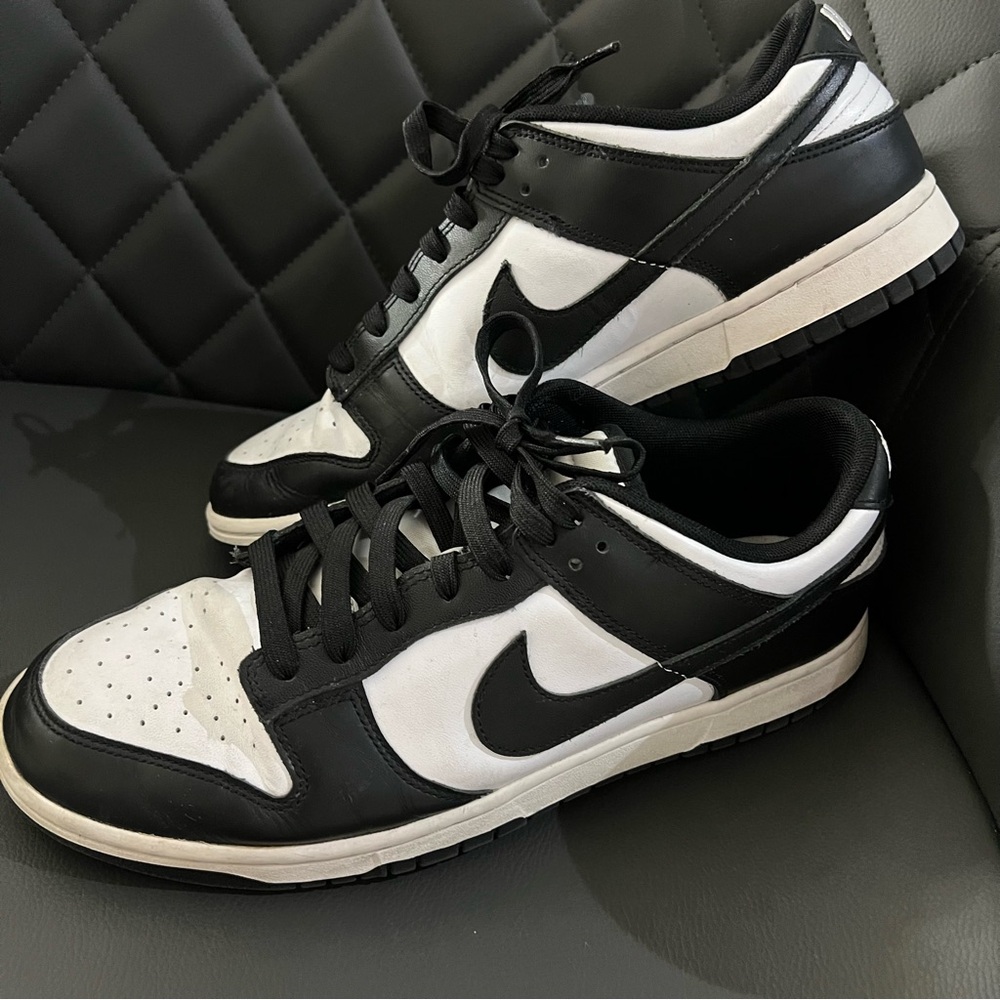 Nike Dunk Low Shoes Mens Size 11 Black White Panda Leather Basketball - Picture 11 of 11